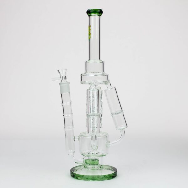 17" H2O Three Honeycomb silnders glass water recycle bong [H2O-25]_7