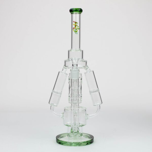 17" H2O Three Honeycomb silnders glass water recycle bong [H2O-25]_8