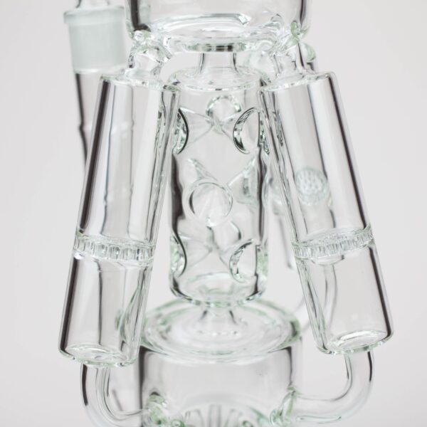 17" H2O Three Honeycomb silnders glass water recycle bong [H2O-25]_2