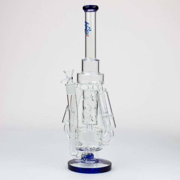 17" H2O Three Honeycomb silnders glass water recycle bong [H2O-25]_6