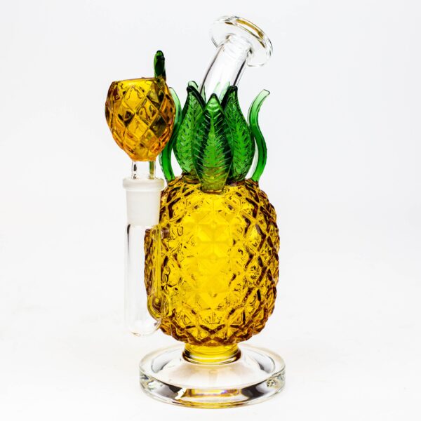 7.5" Pineapple glass water bong_3
