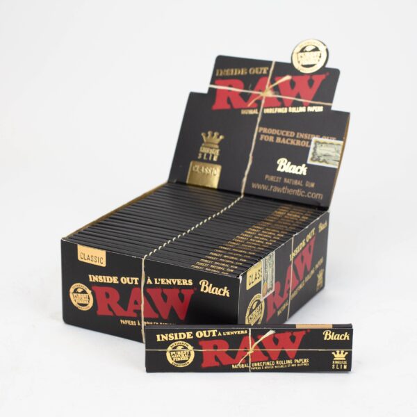 RAW Black Inside Out King slim Rolling Paper_0