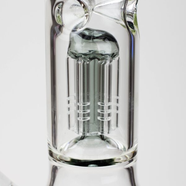 12" Genie-Tree arms color accented glass water bong_3