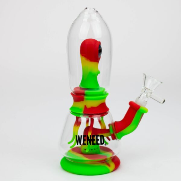 WENEED®- 7" Silicone Monster Double Filter bong_7