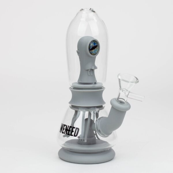 WENEED®- 7" Silicone Monster Double Filter bong_5