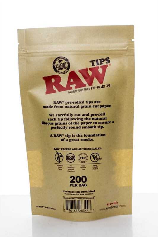 Raw Rolling paper pre-rolled filter tips 200_1