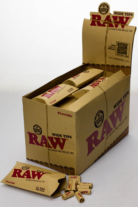 Raw Rolling paper pre-rolled wide filter tips_0