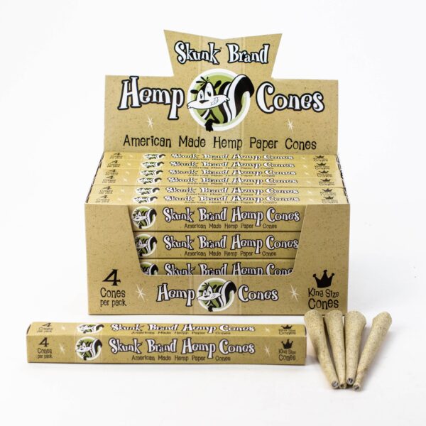 Skunk Brand King size hemp cone Box of 24_0