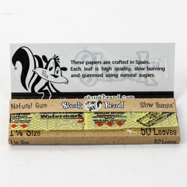 Skunk Brand Hemp Rolling Papers 1 1/4 Box of 25_1