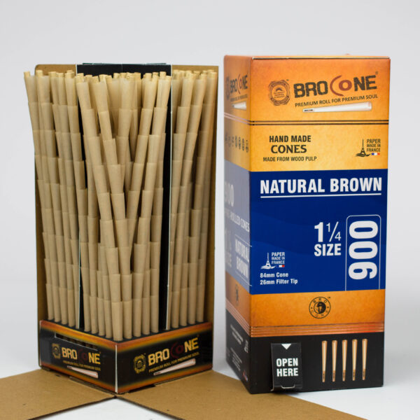 Brocone - Natural Brown 1 1/4 Pre-Rolled cones Tower 900_0