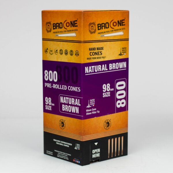 Brocone - Natural Brown 98 mm Pre-Rolled cones Tower 800_1