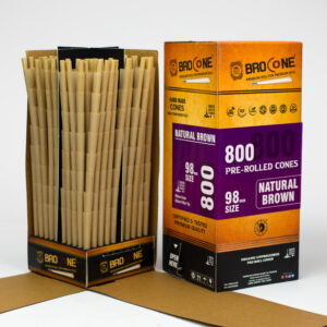 Brocone - Natural Brown 98 mm Pre-Rolled cones Tower 800_0
