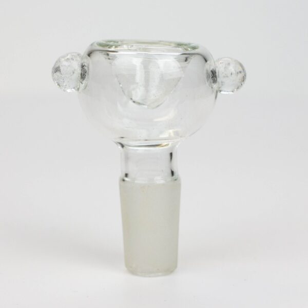 Clear round glass bowl for 14 mm female Joint_0
