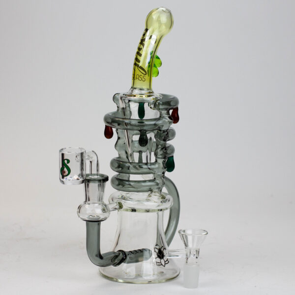 9.5" SOUL Glass 2-in-1 recycler bong [S2064]_6