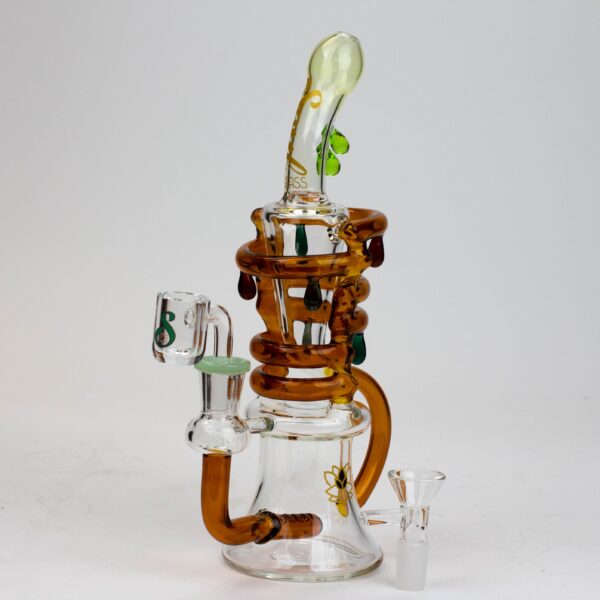 9.5" SOUL Glass 2-in-1 recycler bong [S2064]_4