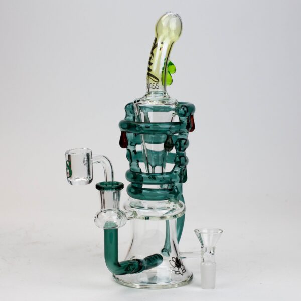 9.5" SOUL Glass 2-in-1 recycler bong [S2064]_5