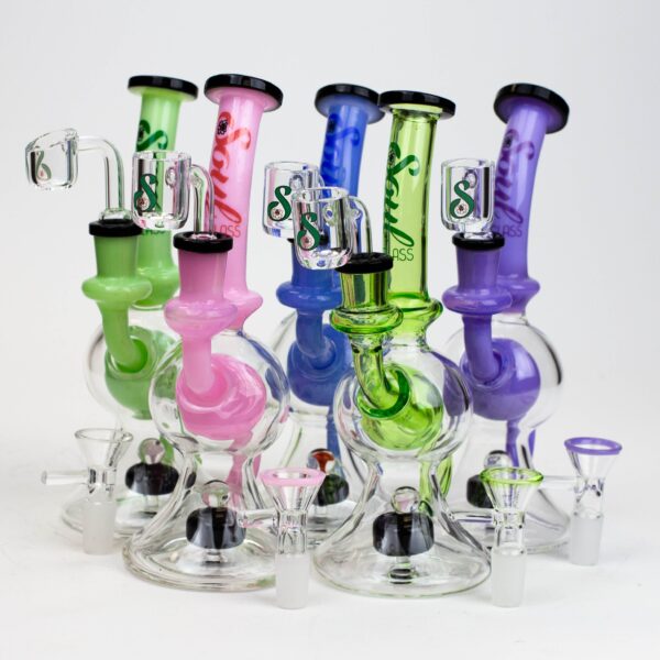 8" SOUL Glass 2-in-1 recycler bong [S2084]_0