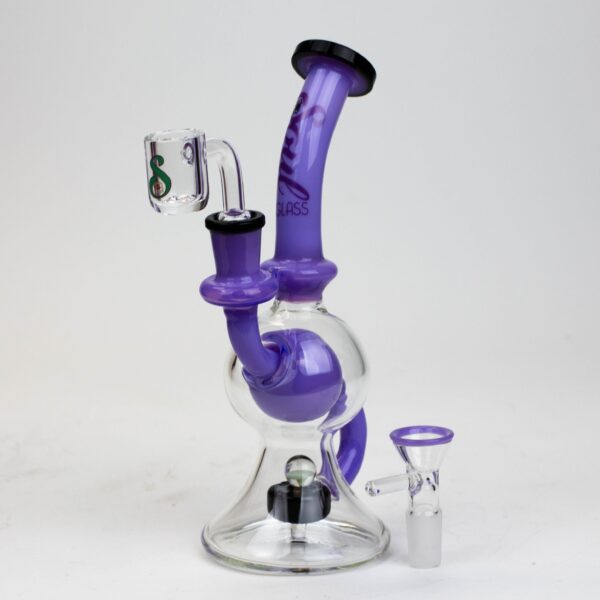 8" SOUL Glass 2-in-1 recycler bong [S2084]_5