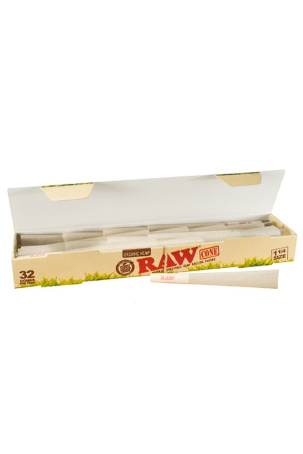 RAW ORGANIC PRE-ROLLED CONE 1¼ – 32/PACK_0